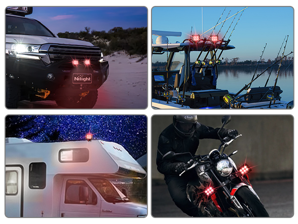 Red light pods Hunting Lights led fog lights for trucks led spot lights for trucks off road