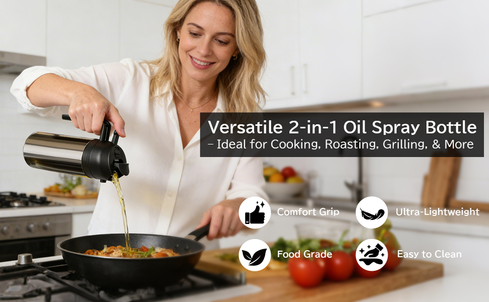 2 in 1 Oil Dispenser and Oil Sprayer