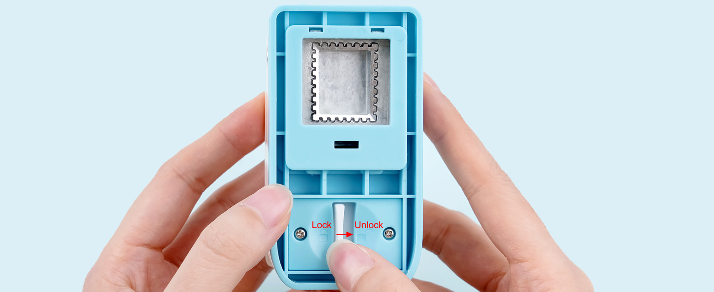 This handy figure punch is perfect for punching out postage stamps from various materials