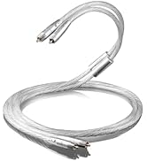 Impeto Audiophile RCA Cables HiFi Stereo RCA to RCA Male Audio Cable with Silver-Plating Copper f...