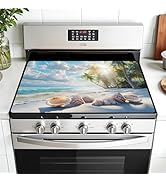 AOHMPT Multi-Design Stove Top Cover for Glass/Electric Stoves - 3-in-1 Heat-Resistant Protector M...