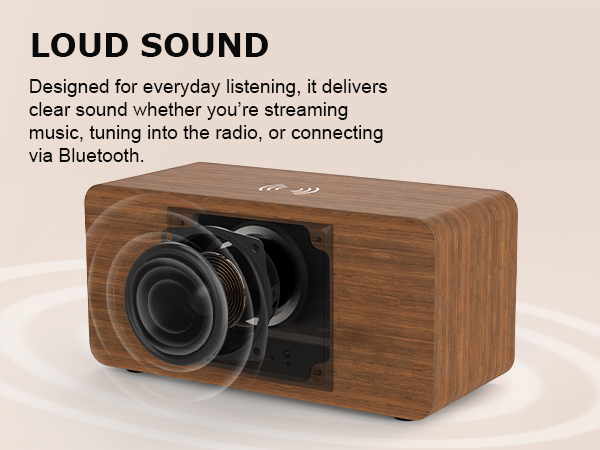 Loud retro bluetooth speaker