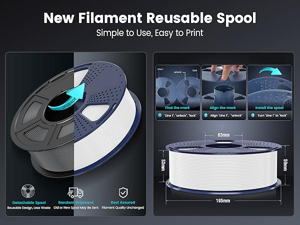 SUNLU 3D printer filament 3D printing filament PLA filament 1.75 mm