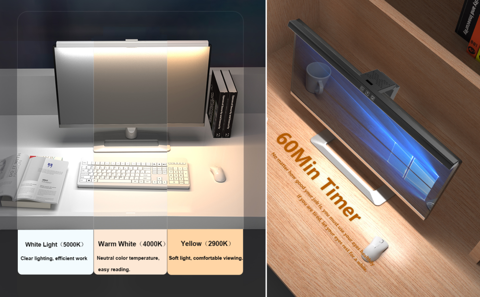 Screen Monitor Light Bar with Backlight for Eye Caring