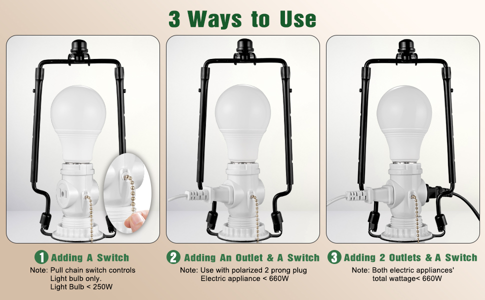 Light Socket Oulet Adapter 
