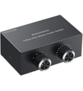 PROZOR RCA Switch 4 Way Bi-Directional RCA Splitter | with Volume Control and Switch Button | RCA...