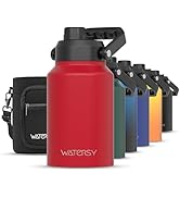 WATERSY Half Gallon Water Bottle Insulated(Cold for 48 Hrs),BPA Free&amp;Leak Proof,64oz Stainless St...