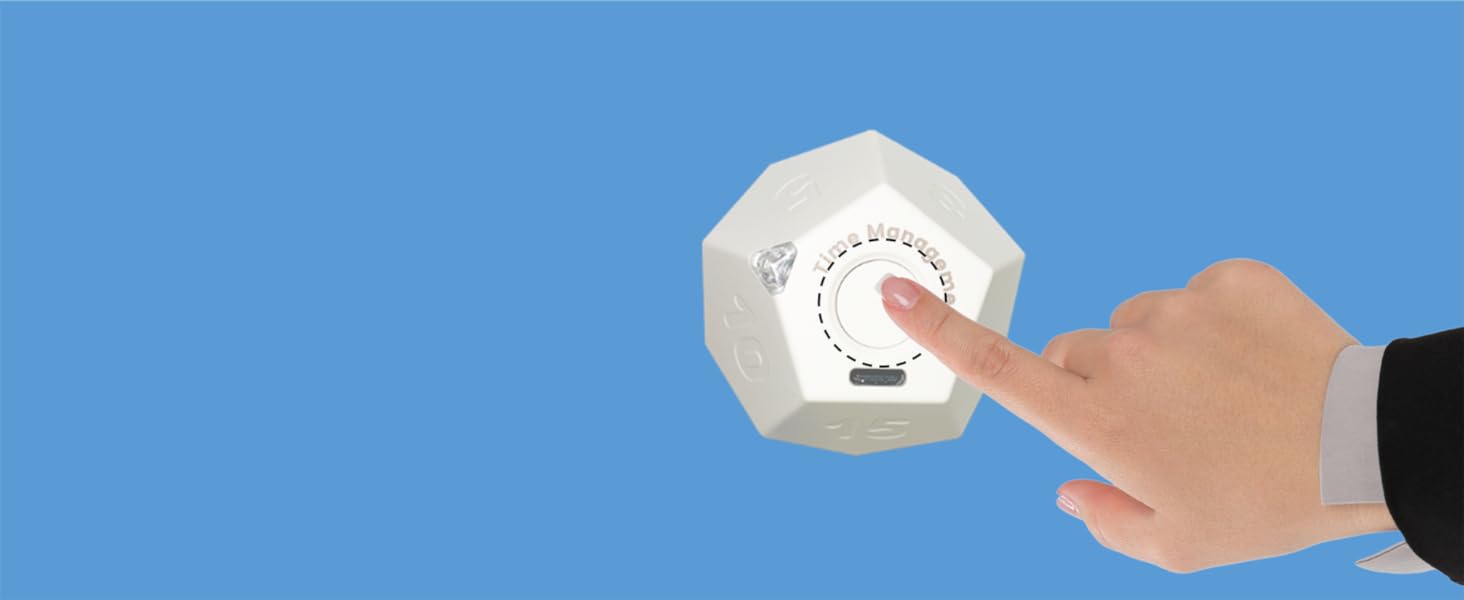 CreaViva pomodoro cube timer, easy to use
