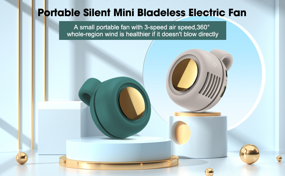 Portable Silent Mini Bladeless Electric Fan