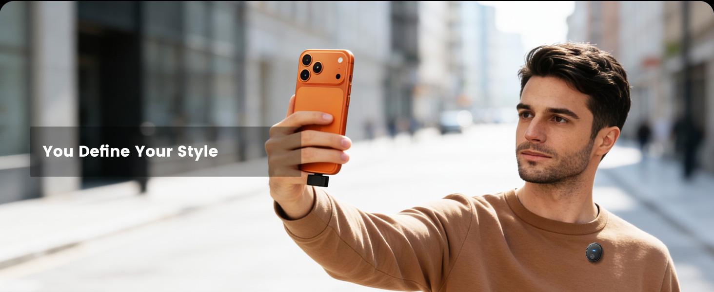 USB-C/Lightning plug microphone for iphone