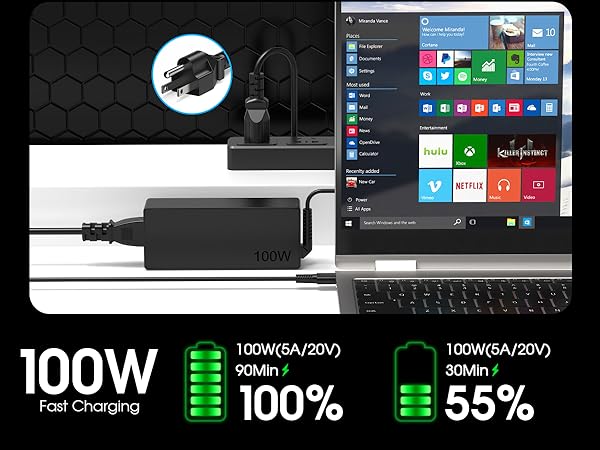 100w laptop charger usb c