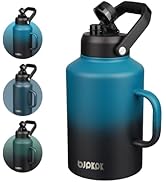 BJPKPK 1 Gallon Water Bottle with Handle, Large Dishwasher Safe 128oz Insulated Water Bottle, BPA...