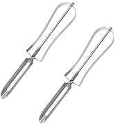 2Pcs Stainless Steel Rotary Peeler Multi-function Peeling Knife,potato Carrot Hand Peeler Food Fr...