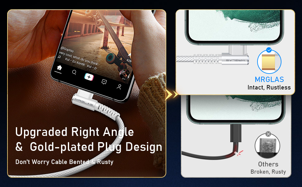 usb c cable right angle