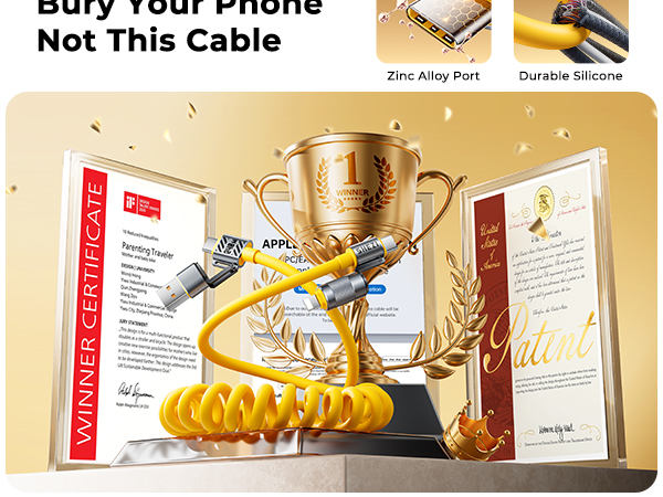 jixivor 4 in 1 usb c cable 240W compatiblle with Lightning cable multi cords