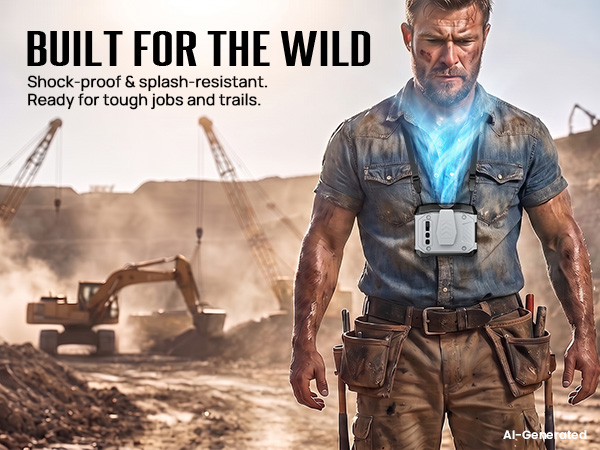 blue collar fan under shirt is built for dusty yards, outdoor trails, and active summer jobs