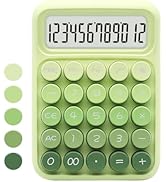 Green Calculator, UPIHO Standard Calculator,Gradient Green Calculator with 12 Digit Display and B...