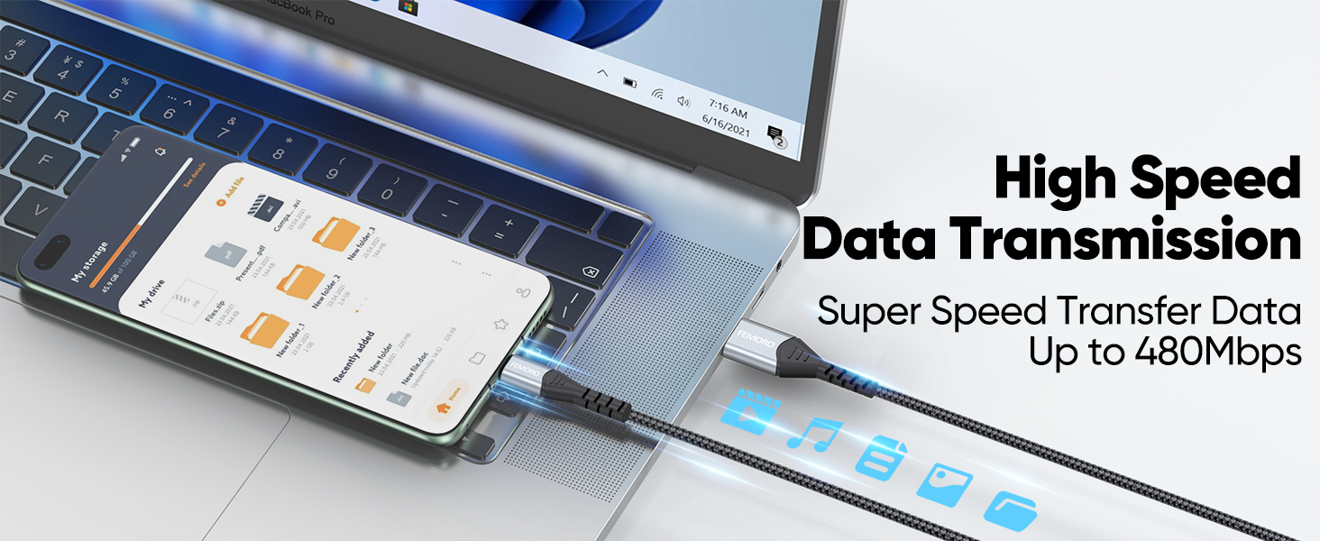 Micro USB Cable 20ft