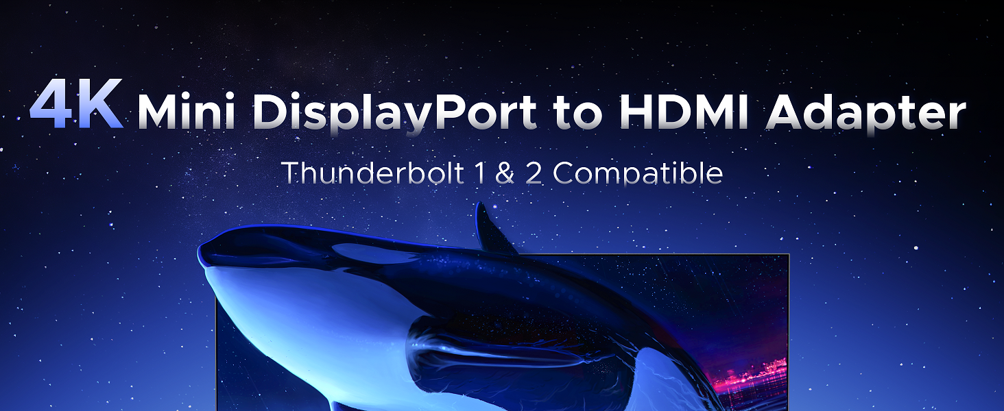 4K Mini DisplayPort to HDMI Adapter