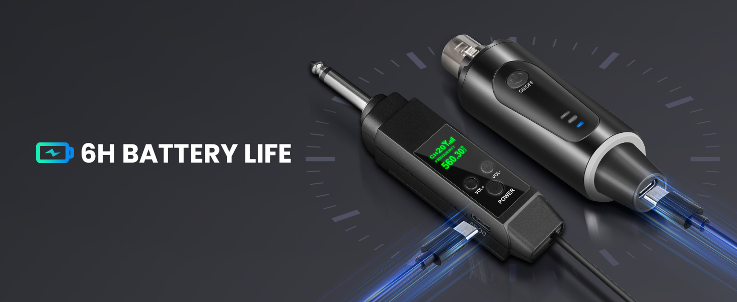 Wireless Microphone Transmitter Receiver XLR Microphone Wireless System