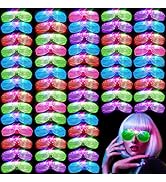 OLUPP 84PCS LED Glasses Glow Glasses, Glow in The Dark Party Supplies 2024 for Kids/Adults, Rave ...