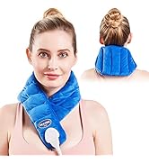 JOBYNA Neck Heating Pad, Hands-Free Electric Heated Neck Wrap for Neck Pain Relief, Upgraded Fast...