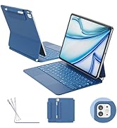 RAYMCRAFT for iPad Air 13 inch Case with Keyboard (M3,2025 / M2,2024), iPad Pro 12.9 (6th/5th/4th...