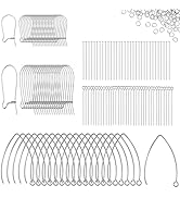 220Pcs Stainless Steel Earring Hooks for Jewelry Making, Hypoallergenic Earring Findings Supplies...