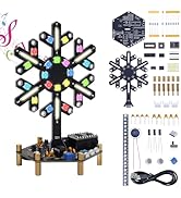 Voice Control Light Soldering Project Kit, PEMENOL DIY Snowflake LED Light Kit, Music Reactive &amp; ...