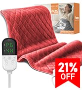 Heating pad for back,heated pad,Electric Heating Pad for Pain Relief,King Size, Moist or Dry Heat,