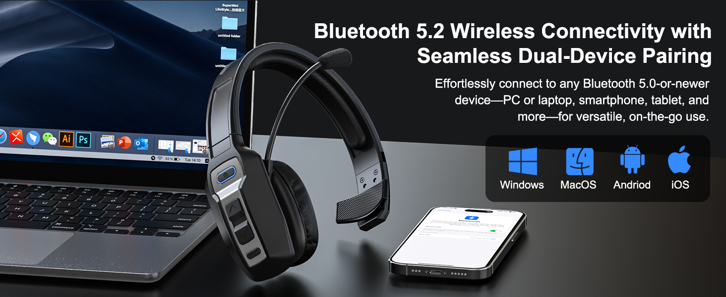 Bluetooth Headset for Truck Drivers 10
