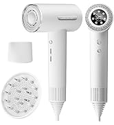 LESCOLTON Hair Dryer, 110,000 RPM Brushless Motor 1400W Powerful Blow Dryer with Negative Ionic, ...