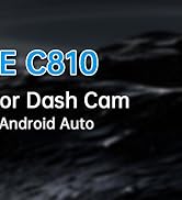 JOMISE C810 CarPlay Mirror Dash Cam Front and Rear - 2.5K Rear View Mirror Camera, HDR Night Visi...