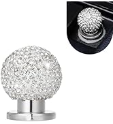 Foelony Bling Car Engine Start Button Cover, Crystal Rhinestones Ball Push Start Button Sticker w...