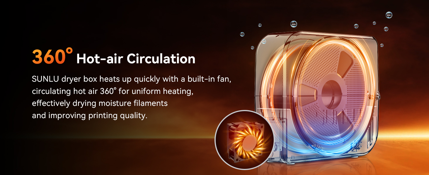 sunlu official filament dryer s1 plus 3d printer filament dryer