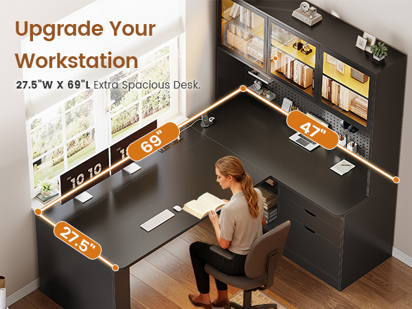 l shaped desk
