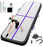 Inflatable Gymnastics Mat 10ft/13ft/16ft/20ft/ Air Tumbling Track Mats 4/8 inches Thick for Home ...