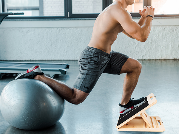 slant board for calf stretching