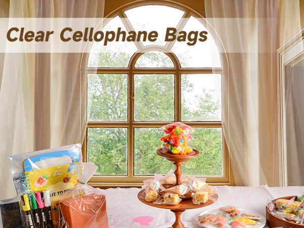clear baggies for treats clear cellophane gift bags clear goodie bags