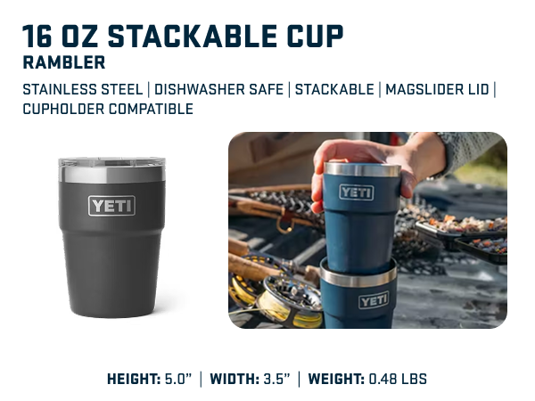 16 oz stackable cup