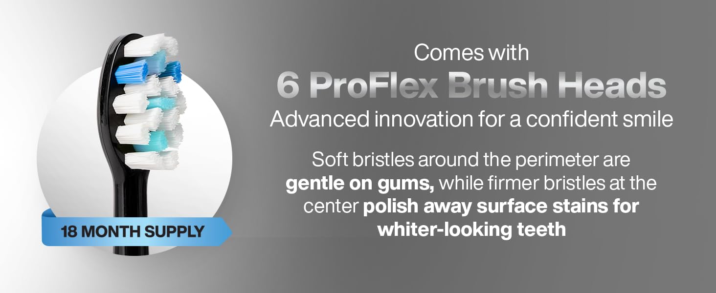 AquaSonic Vibe Serie Pro Electric Toothbrush with different cleaning modes, safe for sensitive teeth