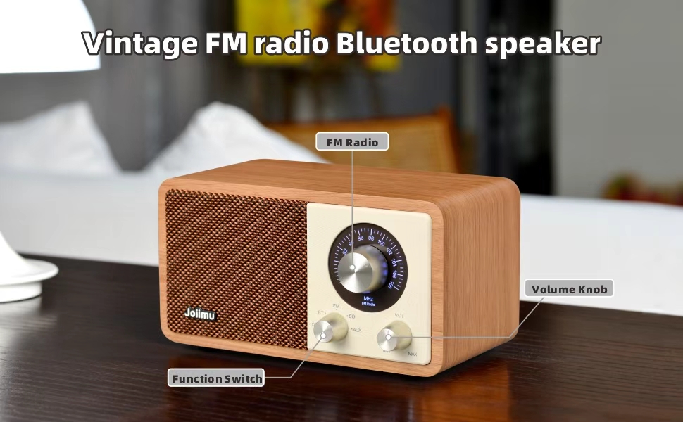 Retro Portable Bluetooth Radio Speaker