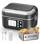 PARIS RHÔNE Cordless Electric Lunch Box for Adults,1.5L &amp; 27000mAh Heated Lunch Box Battery Power...