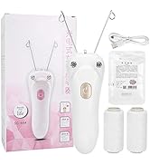 Ladies Facial Hair Remover Electric Women's Beauty Epilator, Cordless Electric Facial Threading H...