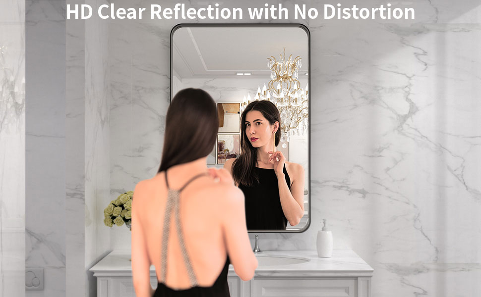 black metal mirror