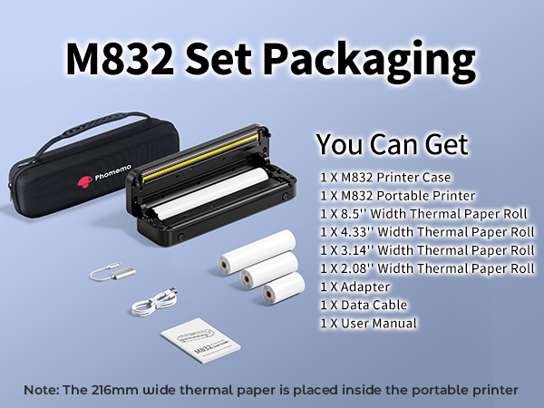 Phomemo M832 Portable Printer