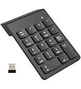 NOOX Wireless Number Pad, Numeric Keypad Numpad Keyboard 10 Key USB Keypad Office Accounting Esse...