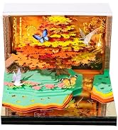 3D Time Piece Calendar, 2027 Desk Calendar With LED Light, 3d Tree Memo Pad Creative Desk Calenda...