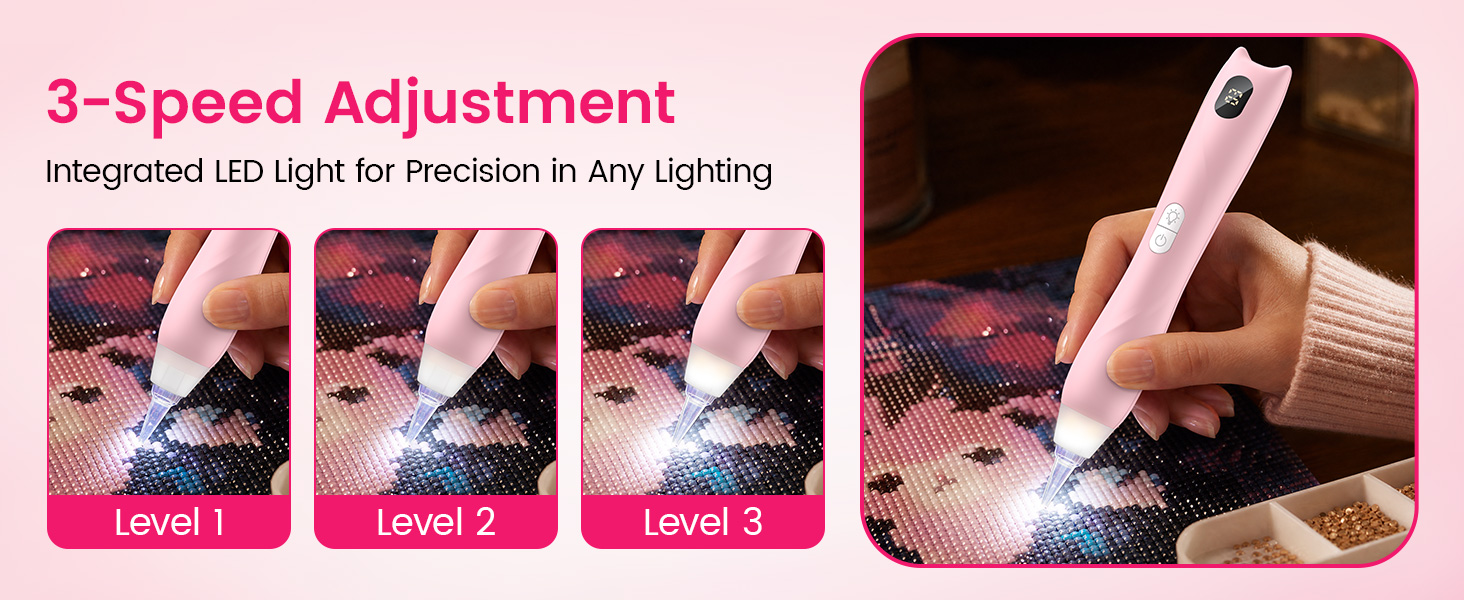 Electric Diamond Art Vacuum Pen