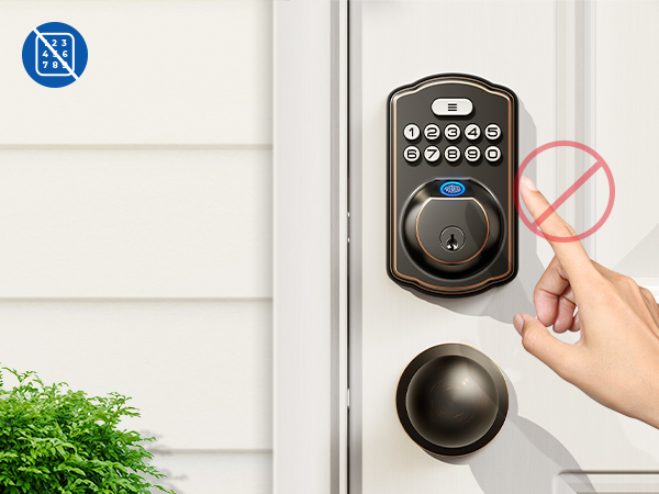 keyless entry door lock with knobs